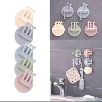 Kitchen & Bathroom Storage Hook Rotatable For Wall